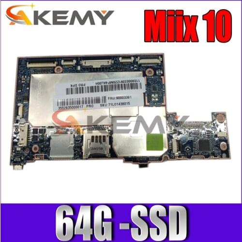 For Applicable to Miix 10 Tablet Notebook Motherboard SSD-64G Wifi FRU 90003393