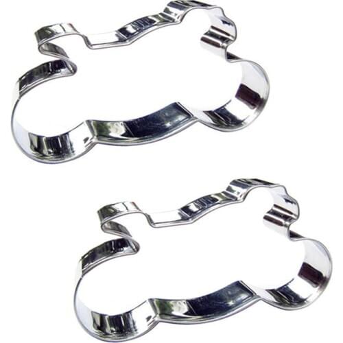 Motorbike shape 2 piece biscuit cutting molds, baking tools, cake decorating soft candy tools