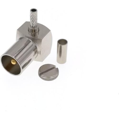 IEC PAL DVB-T TV Male Right Angle RG174 RG316 LMR100 RF Connector