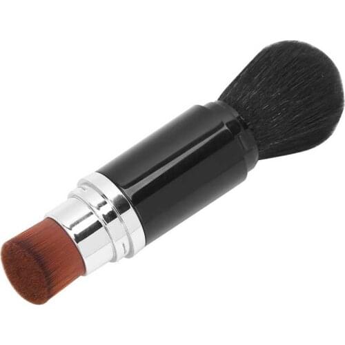 Blusher Brush Makeup Brush Shadow Brush Multifunctional Double Ended Nail Dust Brush Portable Makeup Blusher Shadow Brush Tool