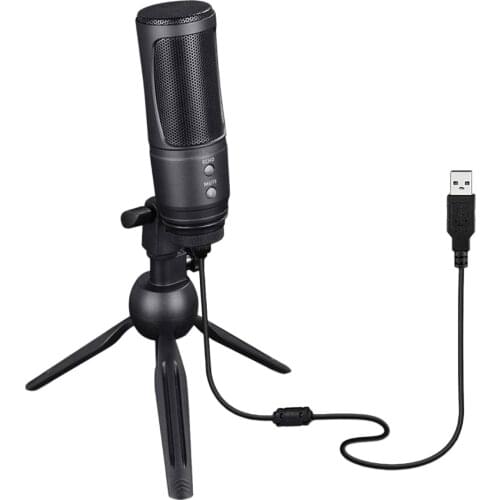 USB Microphone Pc Condenser Microphone Cardioid Pickup for Voice Recording Streaming Podcasting Games