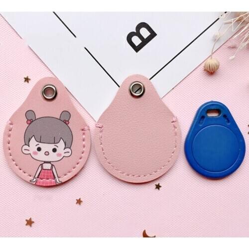Access Control RFID Tags Keyfobs credit card ID Card Holder Keychain Pocket for Women Men Handmade Accessories