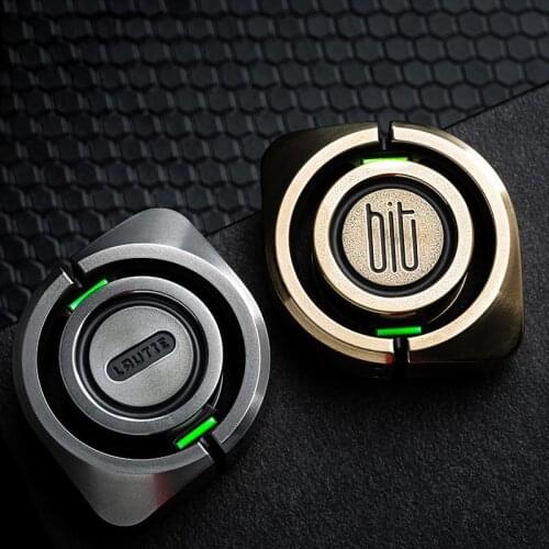 LAUTIE BIT04 Bionic Pupil Fingertip Gyro Decompression Toy EDC Artifact Finger Gyro Bit Fidget Spinner Toys titanium Anti Stress