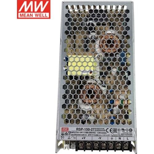 MEAN WELL RSP-150-27 Switching Power Supply 110V/220V AC to 27V DC 5.6A 150W pfc Meanwell Transformer replace of SP-150-27