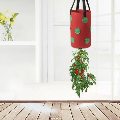Strawberry Planting Bag Strawberry Planting Felt Hanging Thicken Gardening Supplies Plant Grow Bag Planting Container