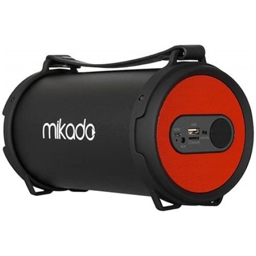 Mikado Md-44Bt Black/Red Fm Supported Outdoor Bluetooth Music Box