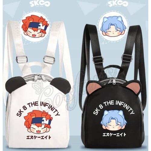 Anime SK8 the Infinity SK EIGHT REKI LANGA Cosplay Mini Backpack School Bag Student Girl Harajuku Casual Large Capacity Handbag