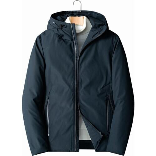 Men 2020 Winter Down Jacket Brand New Casual Warm Thick Parkas Coat Male New Autumn Outwear Windproof Hat Down Parkas Jacket Men