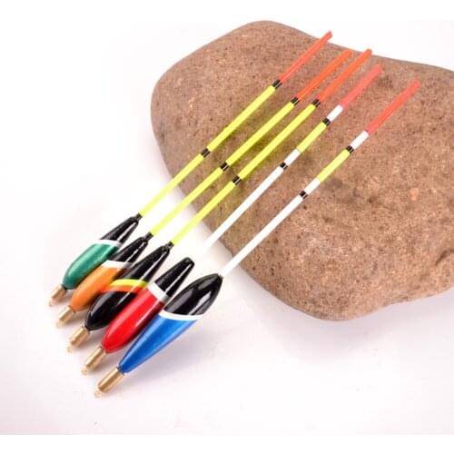 Fishing Float 5pcs Mixed Color Barguzinsky Fir Float 3+2g/4+2g/5+2g/6+2g Bobber Buoy Carp Fishing Tackle Vertical Buoy