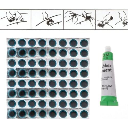 Portable Bicycle Tire Repair Kits Bike Rubber Patch Cold Glue Tools Sets Home Outdoor Use