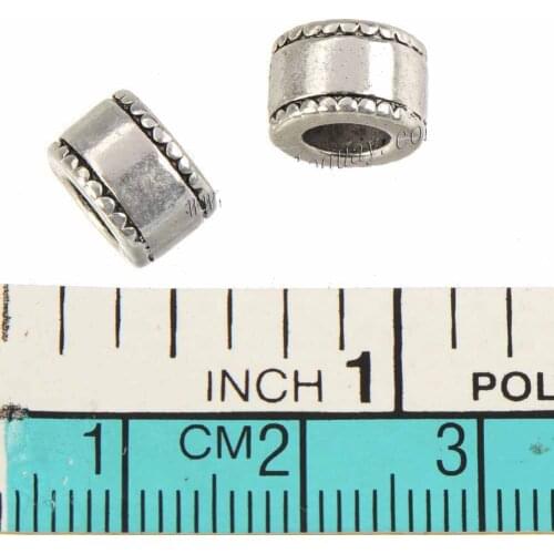 Spacer Beads Bracelets Making 9mm Round Lace Design Simple Antique Silver Plated Metal DIY Jewellery Components Supplies 30pcs