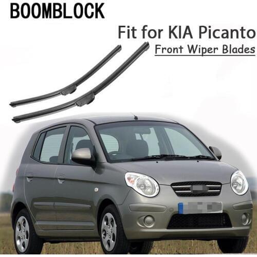 BOOMBLOCK 2PCS High Quality Front Windshield Wiper Blades For 2004-2017 Kia Picanto SA TA Accessories