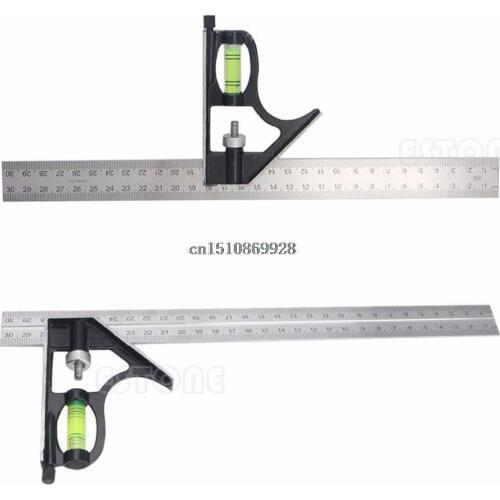 Vernier Calipers Adjustable Engineers Combination Try Square Set Right Angle Ruler New