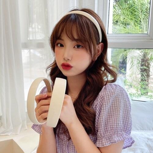 1PC Fashion New 2021 White Hair Hoop For Women Headwear Ladies Headband Thin Hairwear Hairband Sweet Girls Hair Accessory