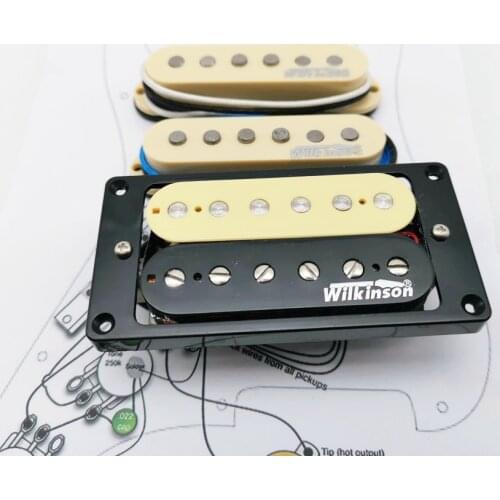 Yelllow/ Zebra Wilkinson WVH Alnico5 Electric Guitar Pickups SSH Humbucker Eleciric Guitar Pickups