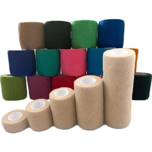 2.5/5/7.5/10/15 cm*4.5 m Breathable Elastic Bandage Self-adhesive Sport Protective Fixer Tape Medical Wrap Pet Bandage flex tape