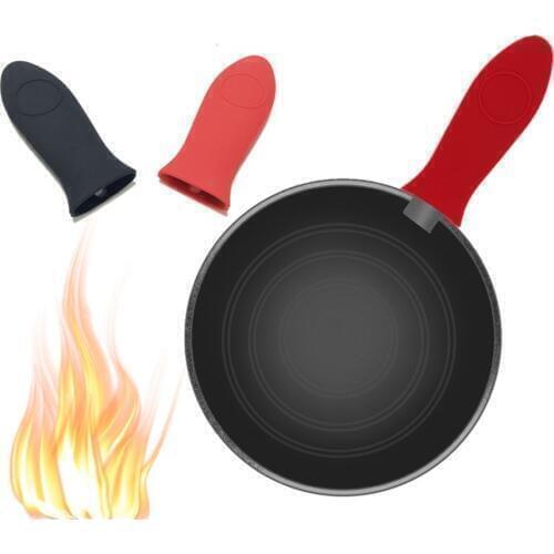 20 Pcs Silicone Hot Handle Holder Skillet Handle Cover Heat Resistant Potholder For Frying Pans Metal Cookware Handle Wholesale