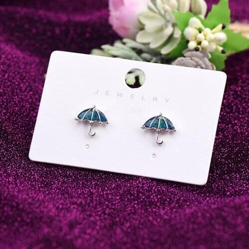 2020 New Mood Mini Umbrella Earrings Stud Jewelry Mood Umbrella Earring Temperature Control Color Change Earring For Woman Gift