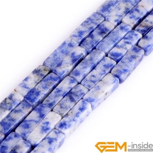 9x13mm Natural Assorted Stone Square Tube Cube Cuboid Column Spacer Beads For Jewelry Making Full 15inch Strand Energy Crystal