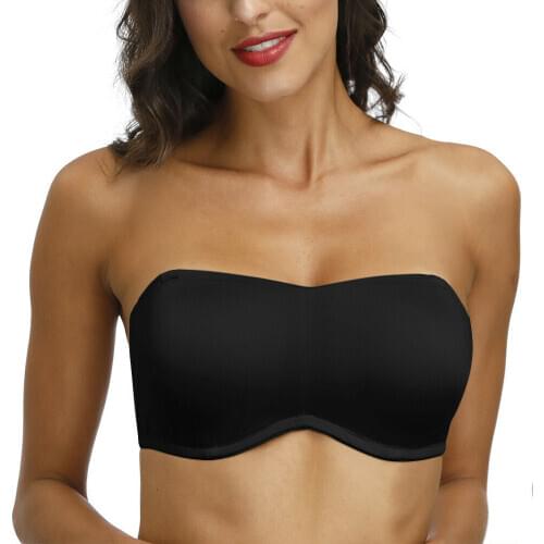 New Ladies Sexy Strapless Bras Women Bra Adjusted Convertible Straps A B C D DD DDD E F G Cups 32 34 36 38 40 42 44 46 48 Size