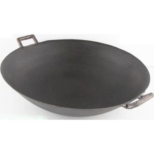 Picnic camping wok 27- 40cm iron cooking utensil steel wok deep frypan cookware kitchen pot