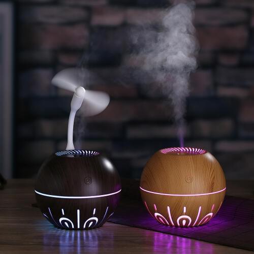 330ml Wood Aromatherapy Humidifier Air Purifier Essential Oil Diffuser for Home