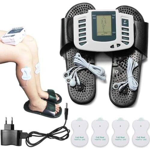 Electric massager Full Body Back neck foot Muscle Pain Relief Fat Burnning Therapy Massager tens slipper massage & relaxation