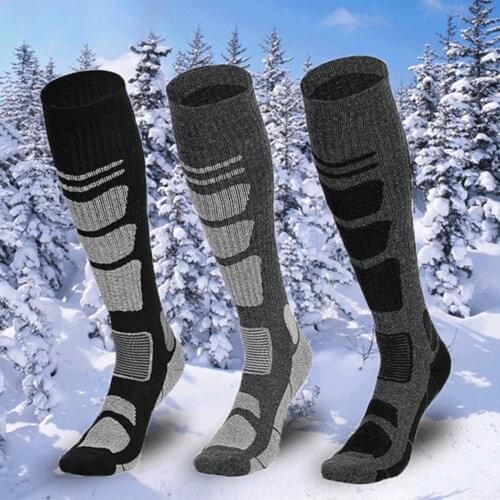 80%HOT1 Pair Men Skiing Snowboarding Thermal Long Socks Outdoor Sports Warm Supplies