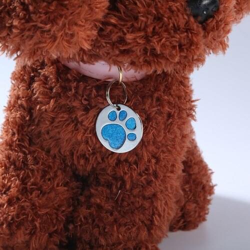 1pc Personalized Cat ID Tag Free Engraving For Kitten Collar Pet Charm Name Pendant Necklace Accessory
