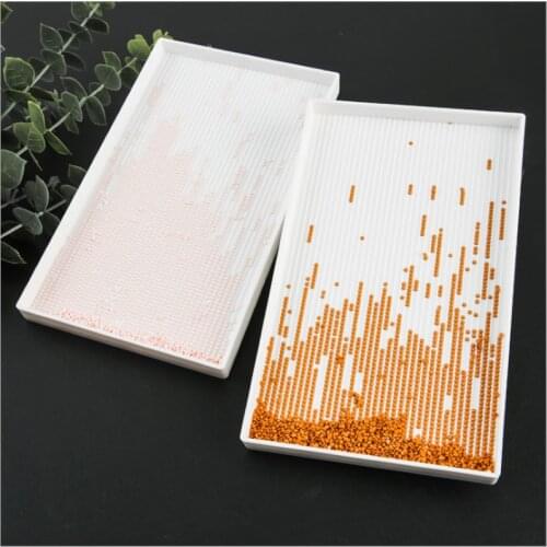 1Pcs Diamond Painting Tool Large Capacity Square Plastic Tray Big Kits Bead Embroidery Crafts Tool Diamond Embroidery Accessori