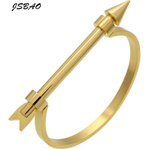 JSBAO New Arrivals Arrow Bracelet Armband Bracelets & Bangles For Women Screw Cuff Bracelets Manchette Bangles Pulseiras