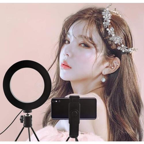 Ring Light with Phone Holder Tripod Dimmable Selfie Light for Photography Makeup NK-Shopping