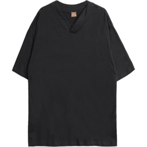 Summer new t-shirt boys short-sleeved t-shirt trend Yamamoto wind dark handsome loose mens short-sleeved t-shirt