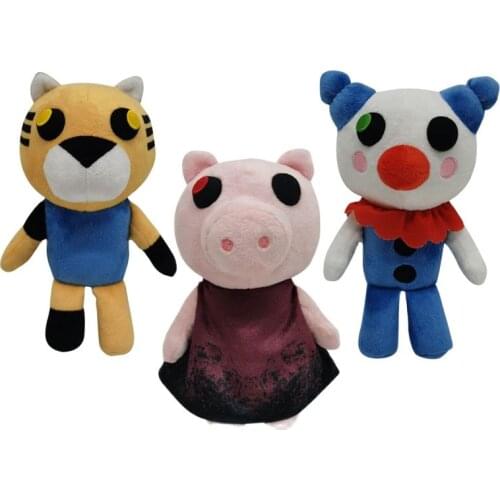 Hot! 20cm Cute Game Piggy Stuffed Toy Cartoon Animal pink Pig Tiger Plush Toys Gifts For Boy Girl Children
