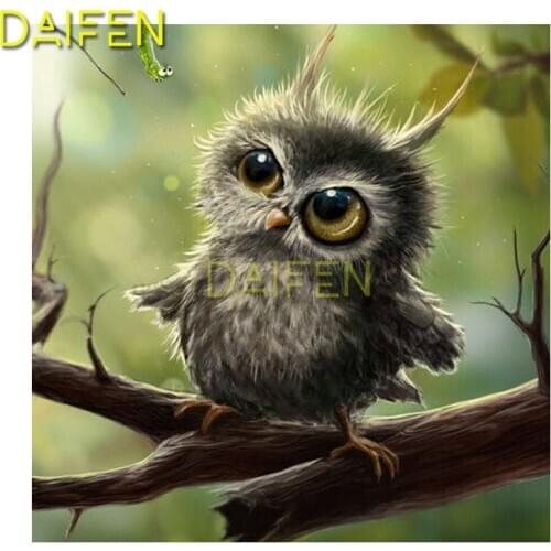 Diy square drill diamond painting cross stitch mosaics Full 100% cover embroidery diamond embroidery Little owl