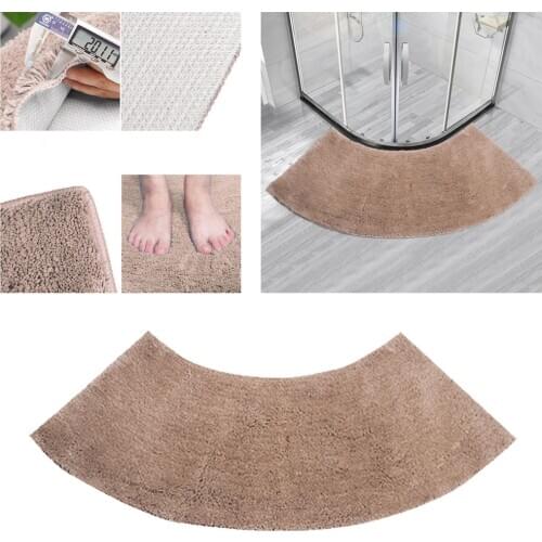 Sector Non-Slip Corner Bath Mat Anti-skid Bathroom Rug Tub Bathroom Shower