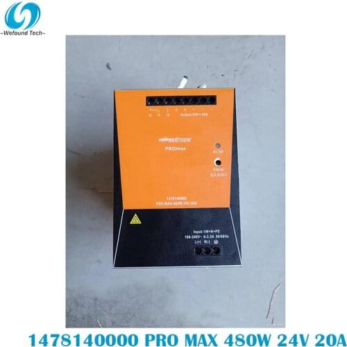 Original Weidmüller 1478140000 PRO MAX 480W 24V 20A Rail Switching Power Supply Single Phase, 100% Tested BeforeShipment