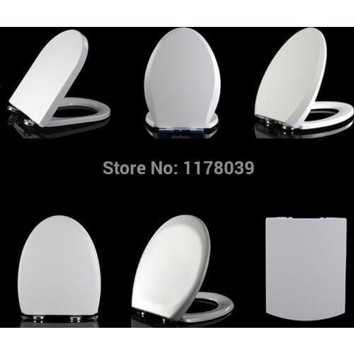 Various styles UF/PP Board buffer Slow-Close toilet seats lid,Universal Thicken easy clean Toilet seats cover accessories,J18031
