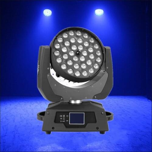 Fast Shipping LED Wash Zoom Moving Head Light 36x18W RGBWA+UV 6IN1 Touch Screen Lyre 36x12W DMX 18 Channels DJ Disco Party Bar