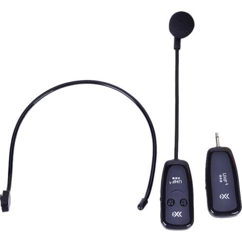 UHF Wireless Microphone Professional Head-wear Mic for Voice Amplifier Computer
