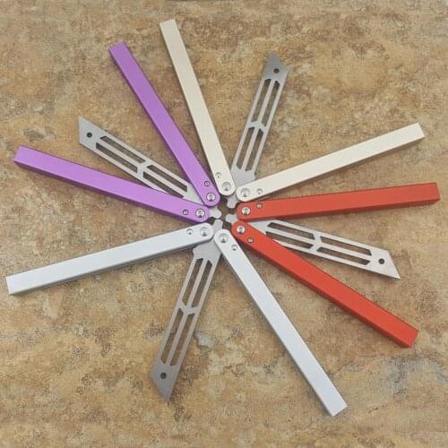 The One Squid High End Integrated Aluminum Handle Practice Blade (Four Colors) Outdoor Camping Survival Pocket Knives EDC Tool