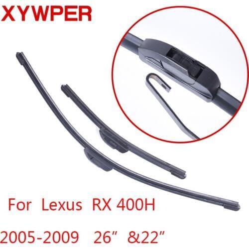 XYWPER Car wiper Blades for Lexus RX 400H 2005 2006 2007 2008 2009 26"&22" Car Accessories Soft Rubber Car Windshield Wiper
