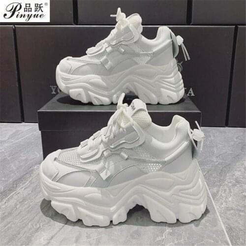 Designer Chunky Sneakers Women Platform Shoes Fashion Breathable Height Increased Thick Bottom Ladies Trainers Basket Femme