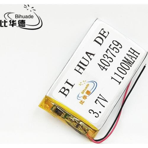 2pcs [SD] 3.7V,1000mAH,[403759] Polymer lithium ion / Li-ion battery for TOY,POWER BANK,GPS,mp3,mp4,cell phone,speaker