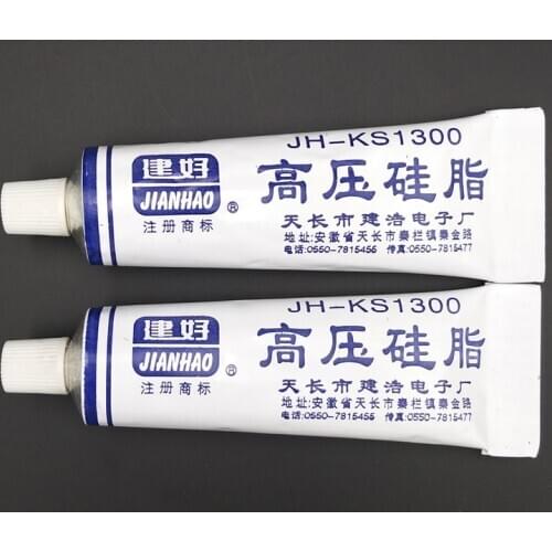 2PCS JH-KS 1300 High Pressure Silicone Grease Translucent TV Insulation Moisture Rust Rubber Metal Lubricating Cream Non-Curing