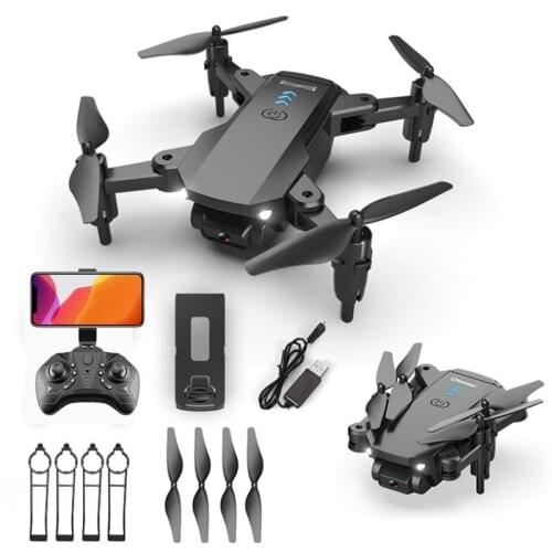 2021 Mini Folding UAV 4K HD Aerial Photography Childrens RC Aircraft Primary School Four-Axis Aircraft toys for boys 12+y Metal