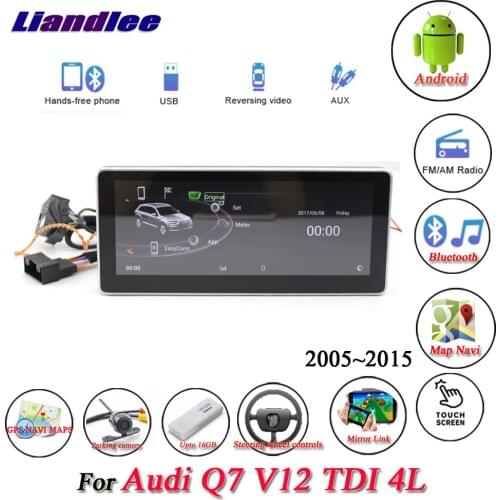 Car Android Multimedia System For Audi Q7 V12 TDI 4L 2005-2015 Radio GPS Navigation Player Carplay Androidauto Video HD Screen
