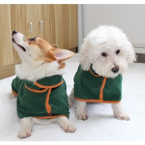 Dog Cat Bath Towels Super Absorbent Pet Dog Bathrobe Soft Pet Bath Quick-Drying Towel Clothes Microfiber Pet Bath Towel Blanket