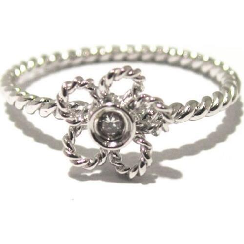 Beadsnice ID26770smt17 Flower Ring fit 2mm Round Jewelry Accessories Silver Daisy Ring with Twisted Wire Band
