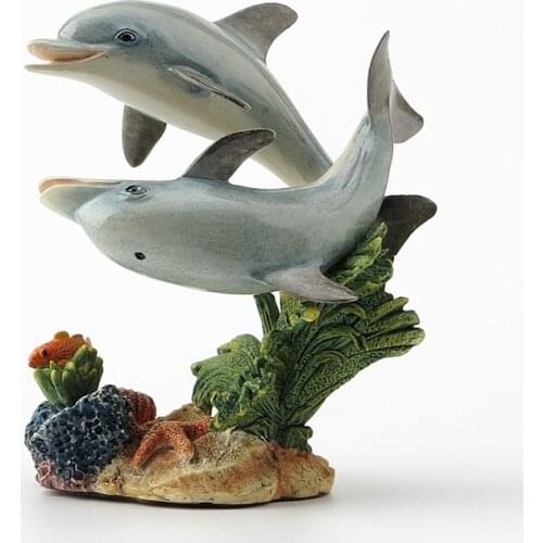 British designer realistic two dolphins birthday gifts crafts decoration pieces explode manufacturers direct sales hot